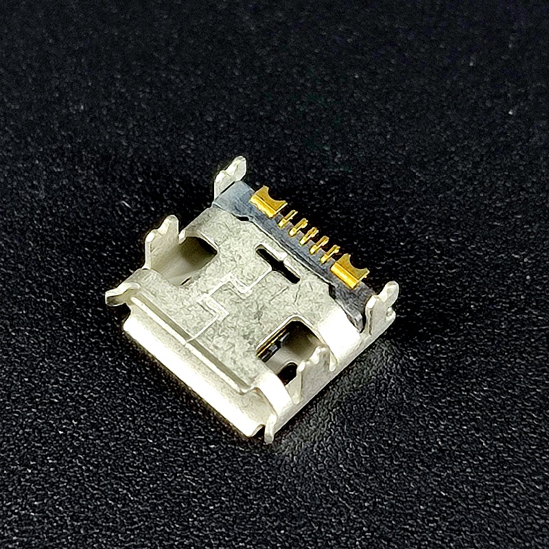 Гнездо USB micro B 7pin №44 на плату, DIP-крепление