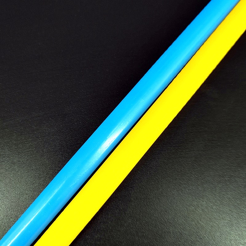 Трубка термоусадочная 8,0 мм 4:1 PBF Raychman полужесткая желтая (50шт/уп, нарезка 1,0м)