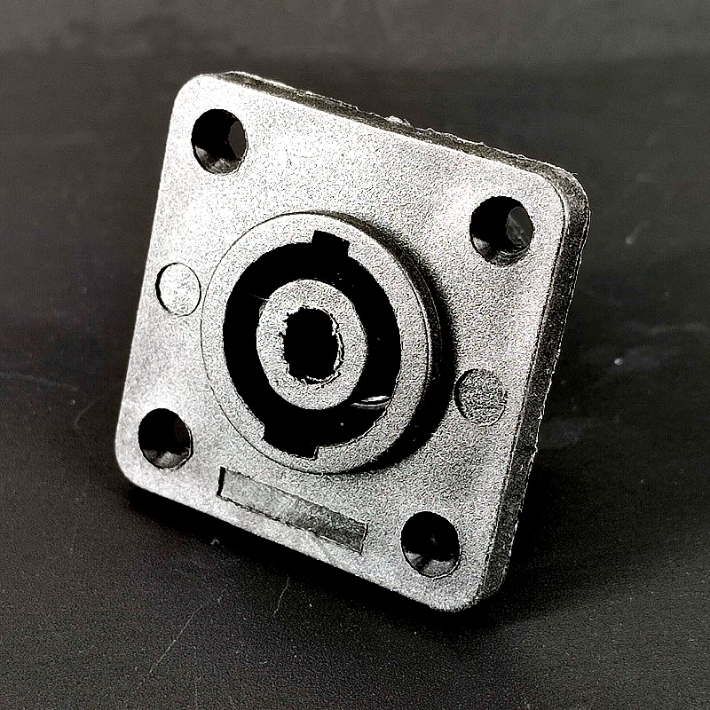 Разъем Speacon-гнездо пластмассовый 40*40 на корпус