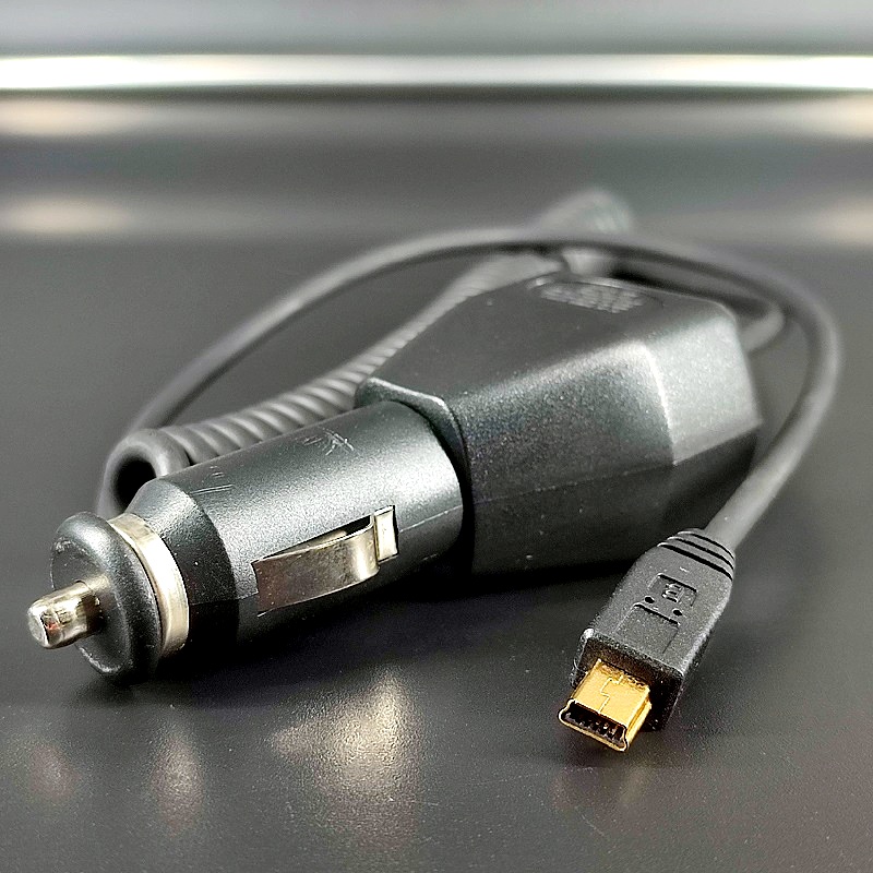 Авто-зарядка mini USB с индикатором 5V-2A шнур витой до 2,0м “Rexant”