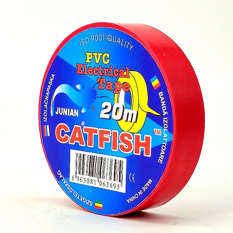 Изолента “Catfish” 20м красная