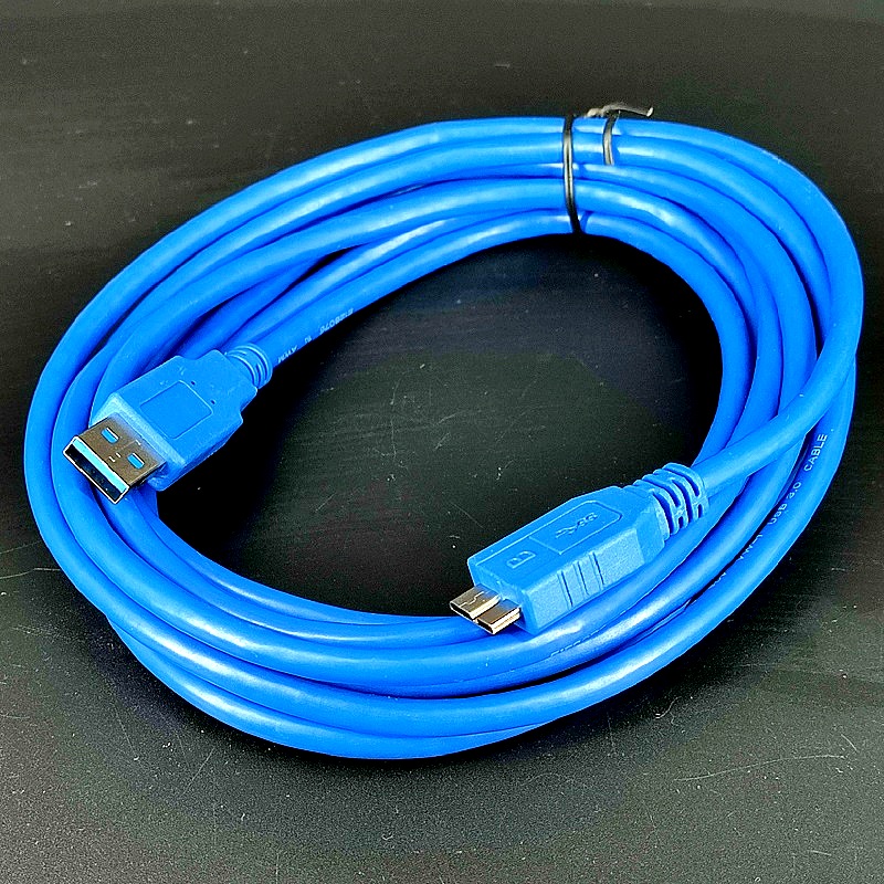 Шнур USB 3.0 штекер А – штекер micro В 5 pin 3,0м синий