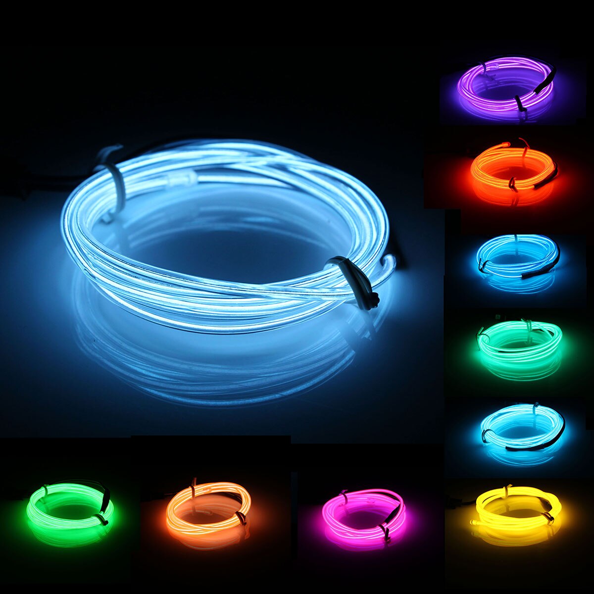 Провод светящийся 2,3мм EL “Гибкий неон” 2,0м фиолетовый