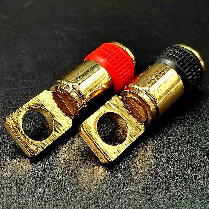 Клемма кольцевая, красная/черная (8,0-16,0мм2) Gold, для автоусилителя