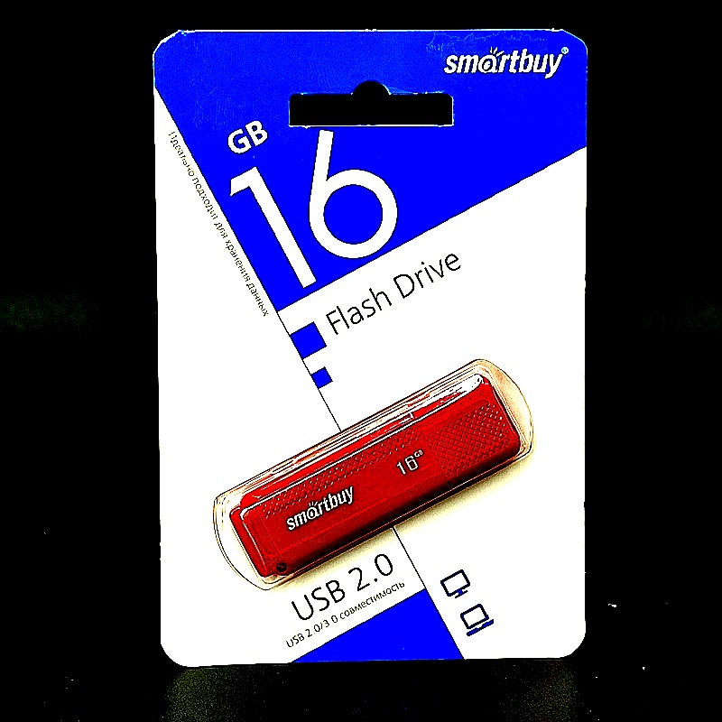 USB 2.0 флеш-накопитель “Smartbuy” на 16 GB, Red