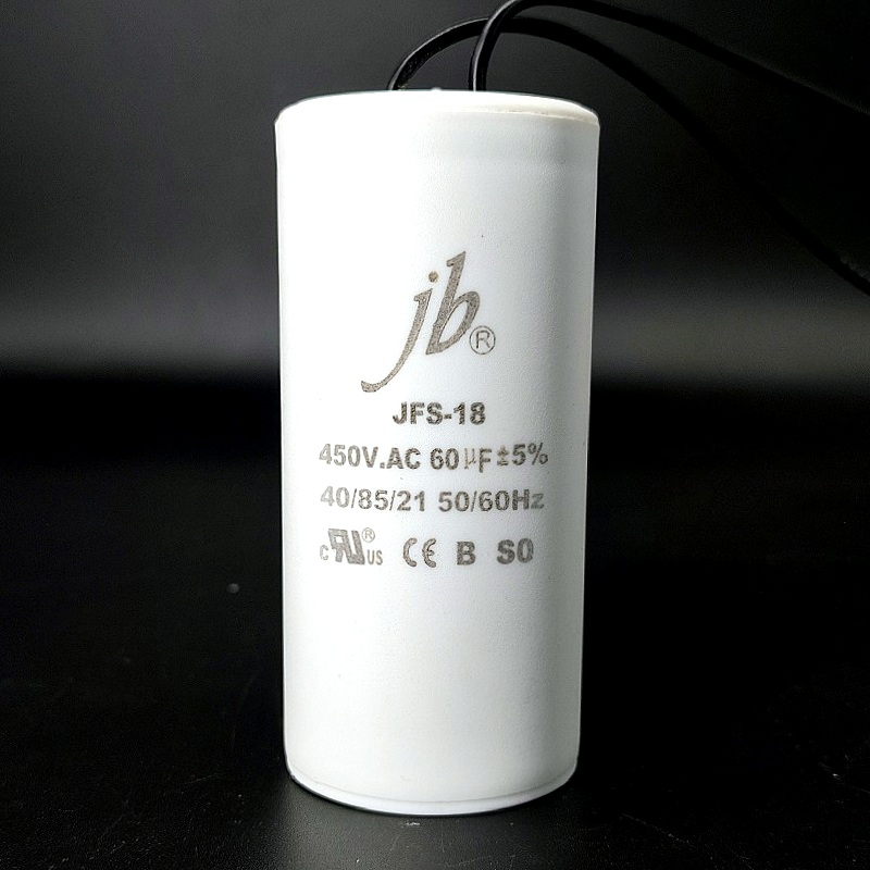 Конденсатор пусковой JFS-18 JB с гибкими выводами 60мФ (+/-5%) – 450В