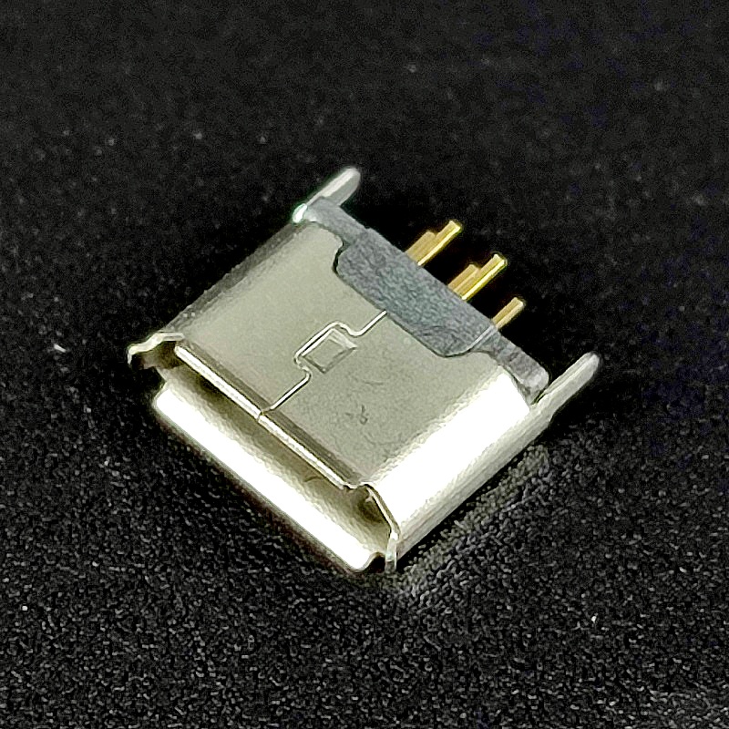 Гнездо USB micro B 5pin №03 на плату (pin 180 градусов)