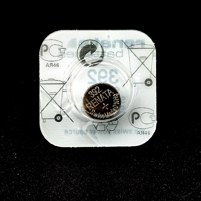 Элемент питания Silver Oxide (серебряно-оксидный) AG-3 1,55V Renata, 1шт/блистер (392, SR41W, L736C,
