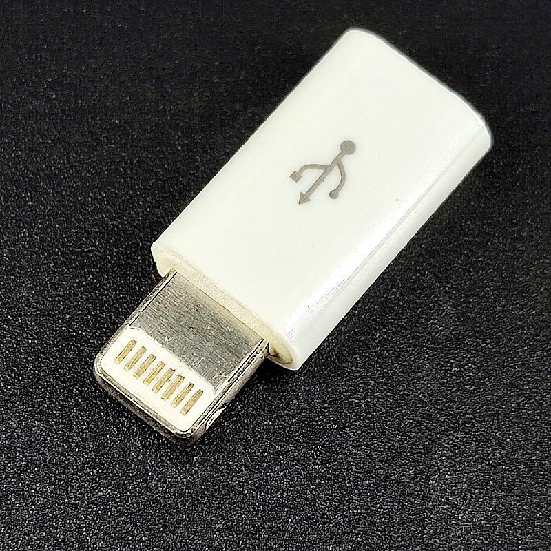 Переходник USB штекер iPhone 5 – гнездо micro B