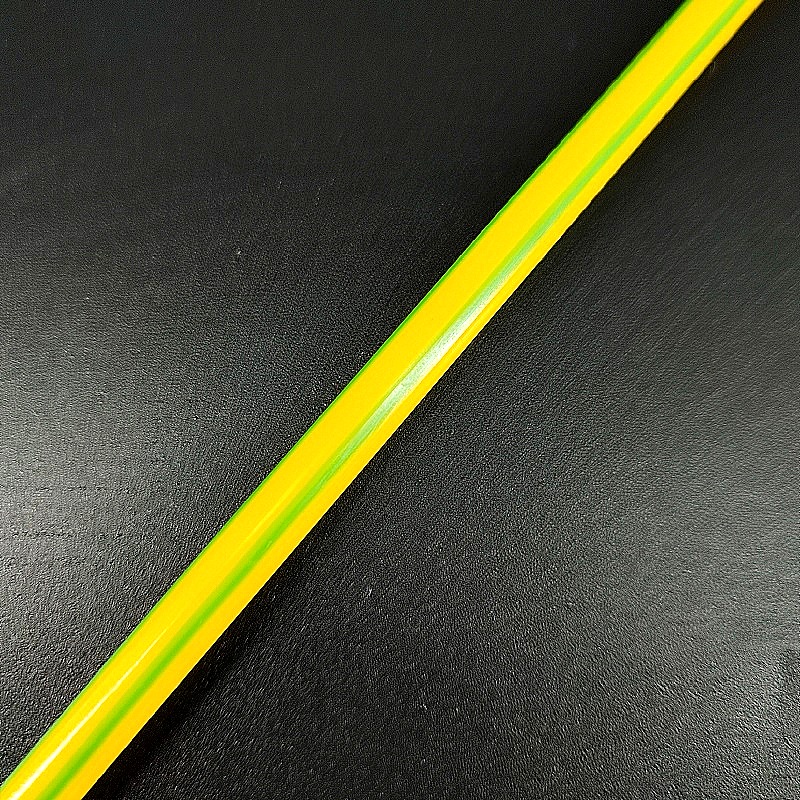 Трубка термоусадочная 4,8 мм 2:1 PBF Ganusa (тонкостенная) желто-зеленая (нарезка 1,0м)