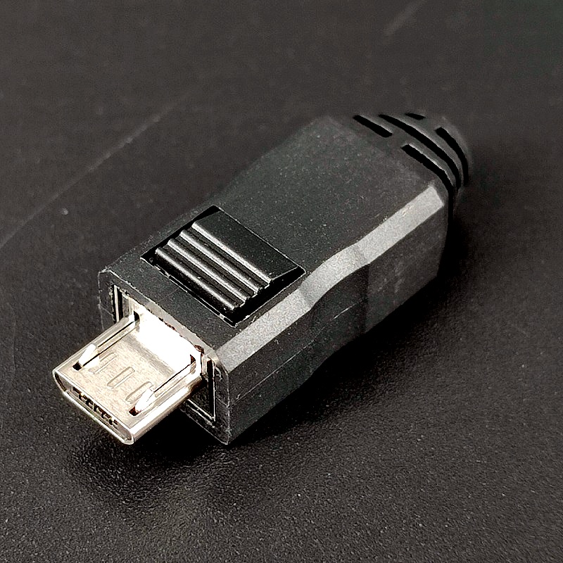 Штекер USB micro B 5pin №63 на кабель в корпусе