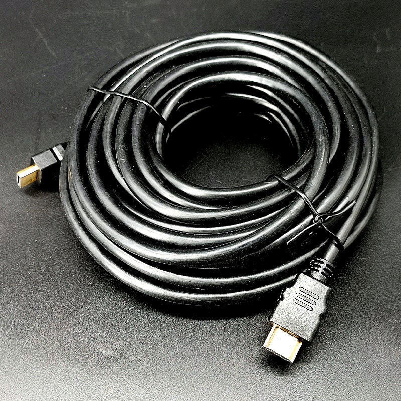 Шнур штекер HDMI – штекер HDMI 10,0м Gold, OD=7мм, разъемы пластиковые