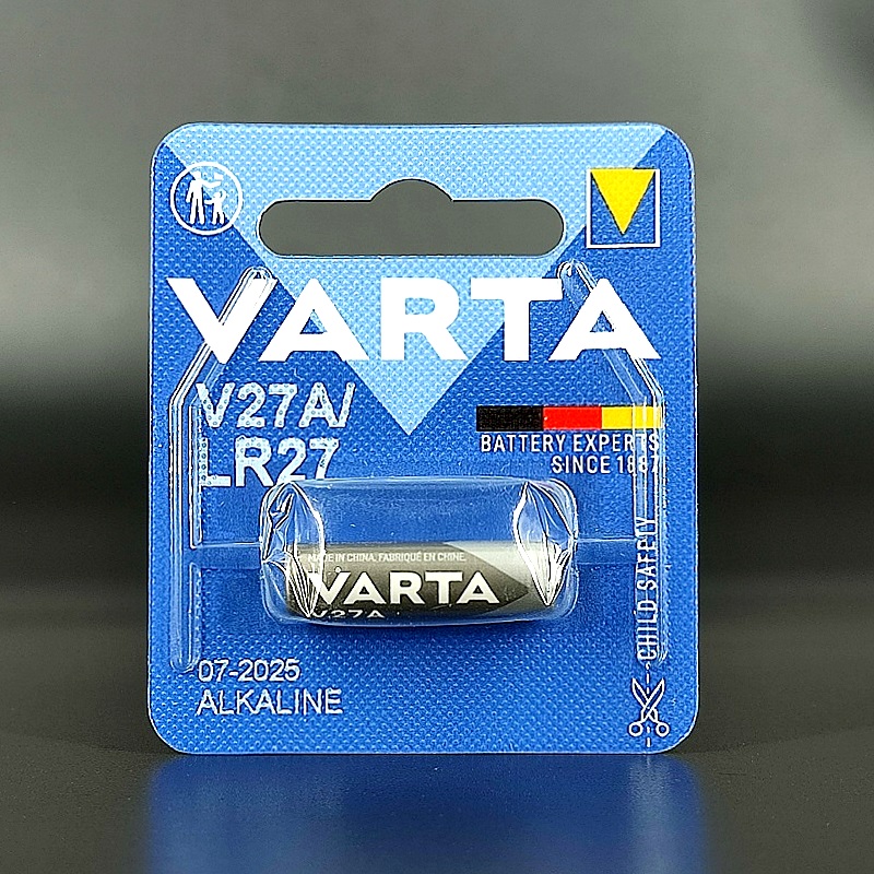 Элемент питания alkaline (щелочной) 27A 12V Varta, 1шт/блистер