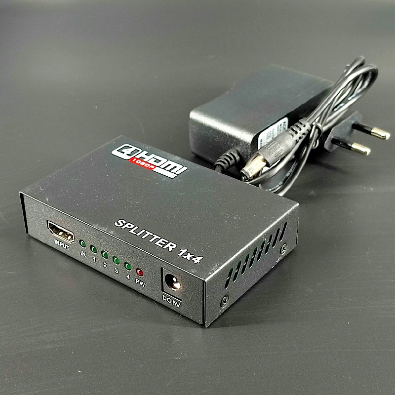 Делитель HDMI сигнала с усилителем 1хHDMI вход – 4хHDMI выхода