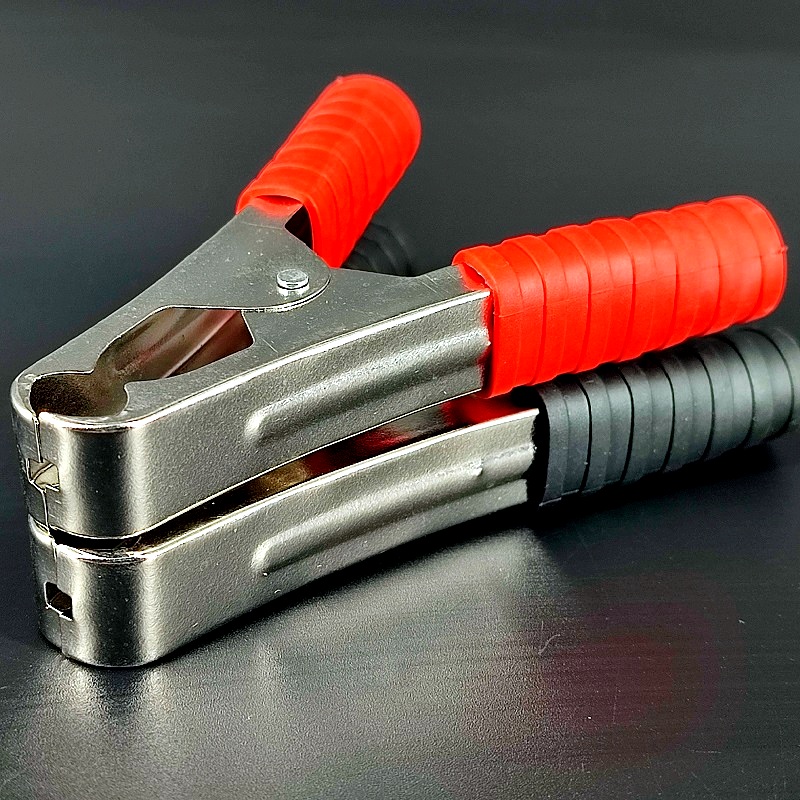 Зажим красный/черный 100A L=105мм