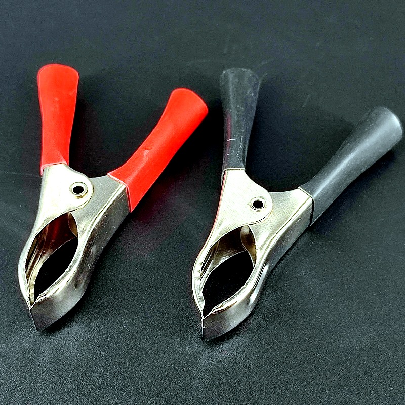 Зажим красный/черный 30A L=70мм