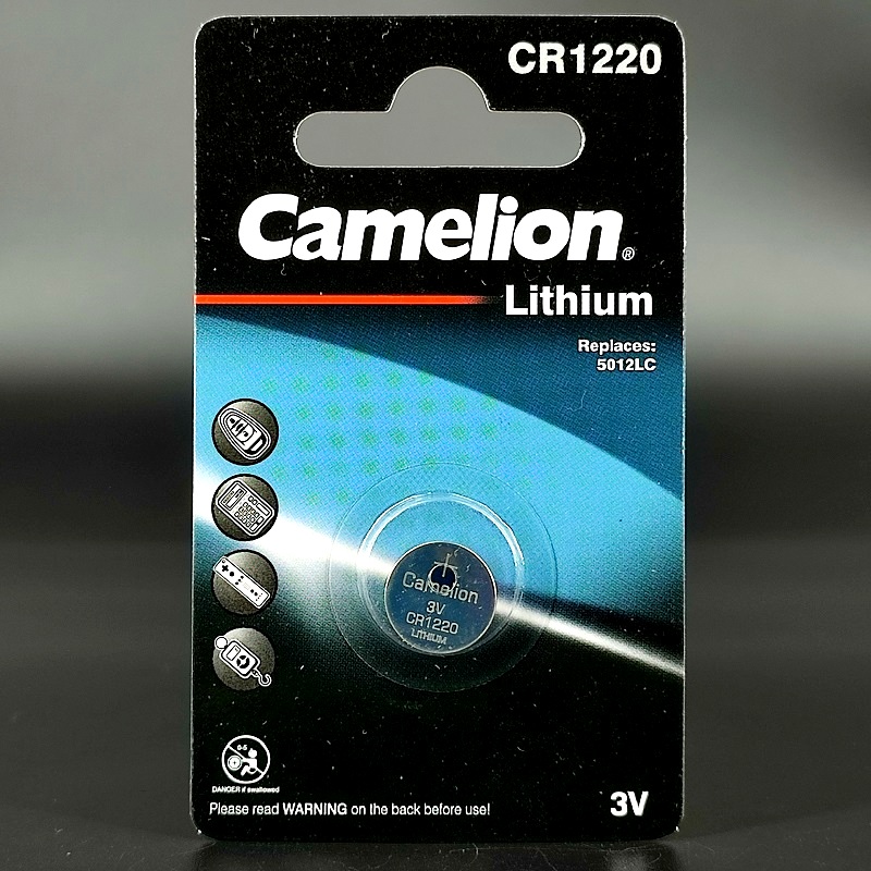 Элемент питания Lithium (литиевый) CR1220 3V Camelion, 1шт/блистер