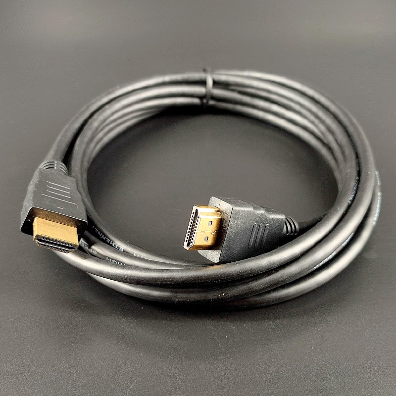 Шнур штекер HDMI – штекер HDMI  3,0м Gold, OD=7мм, разъемы пластиковые