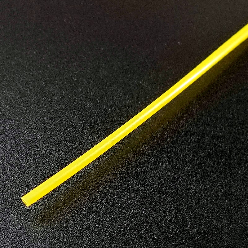 Трубка термоусадочная 1,2 мм 2:1 RBF Raychman эластичная желтая (100шт/уп, нарезка 1,0м)