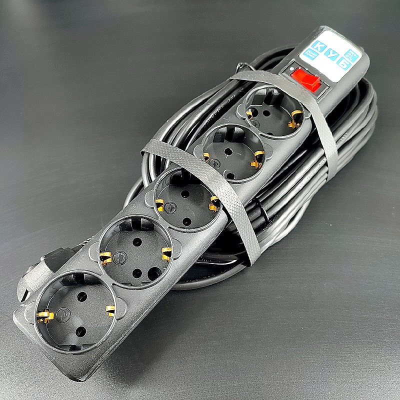 Сетевой фильтр на 5 еврогнезд 10,0м черный