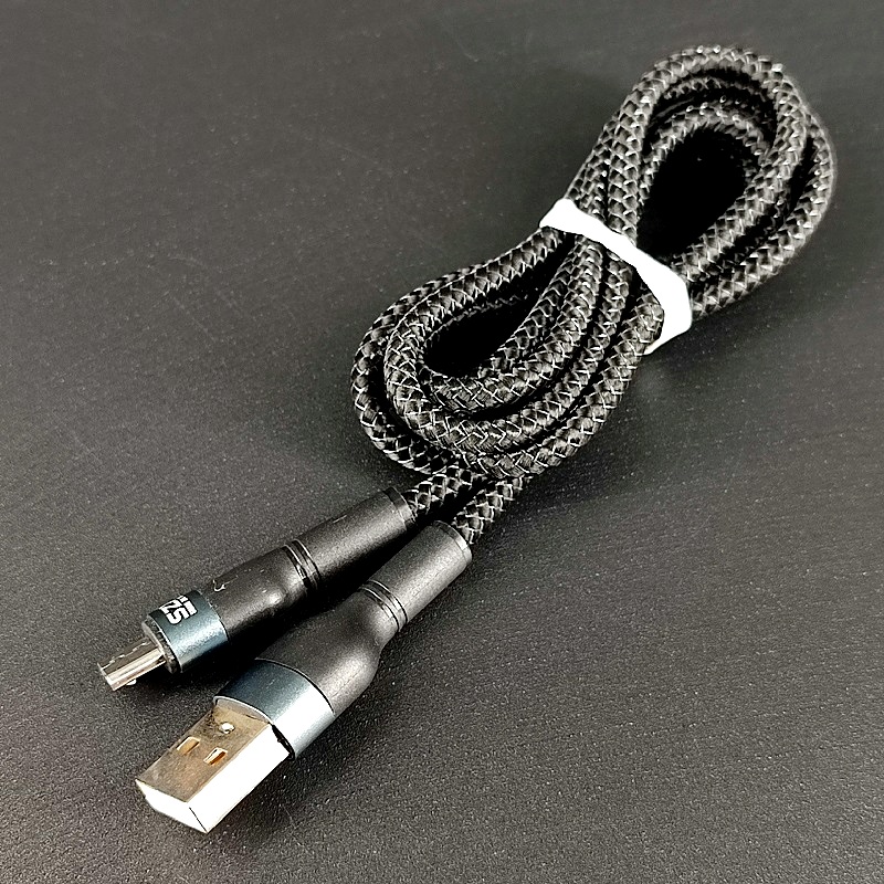 Шнур USB штекер micro B 5pin – штекер A 1,0м, 5A Fast Data Cable