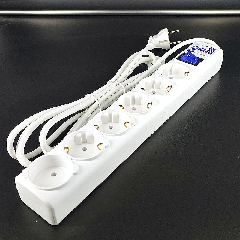 Сетевой фильтр 16A/3,5кВт «Power Cube» на 6 еврогнезд 3,0м