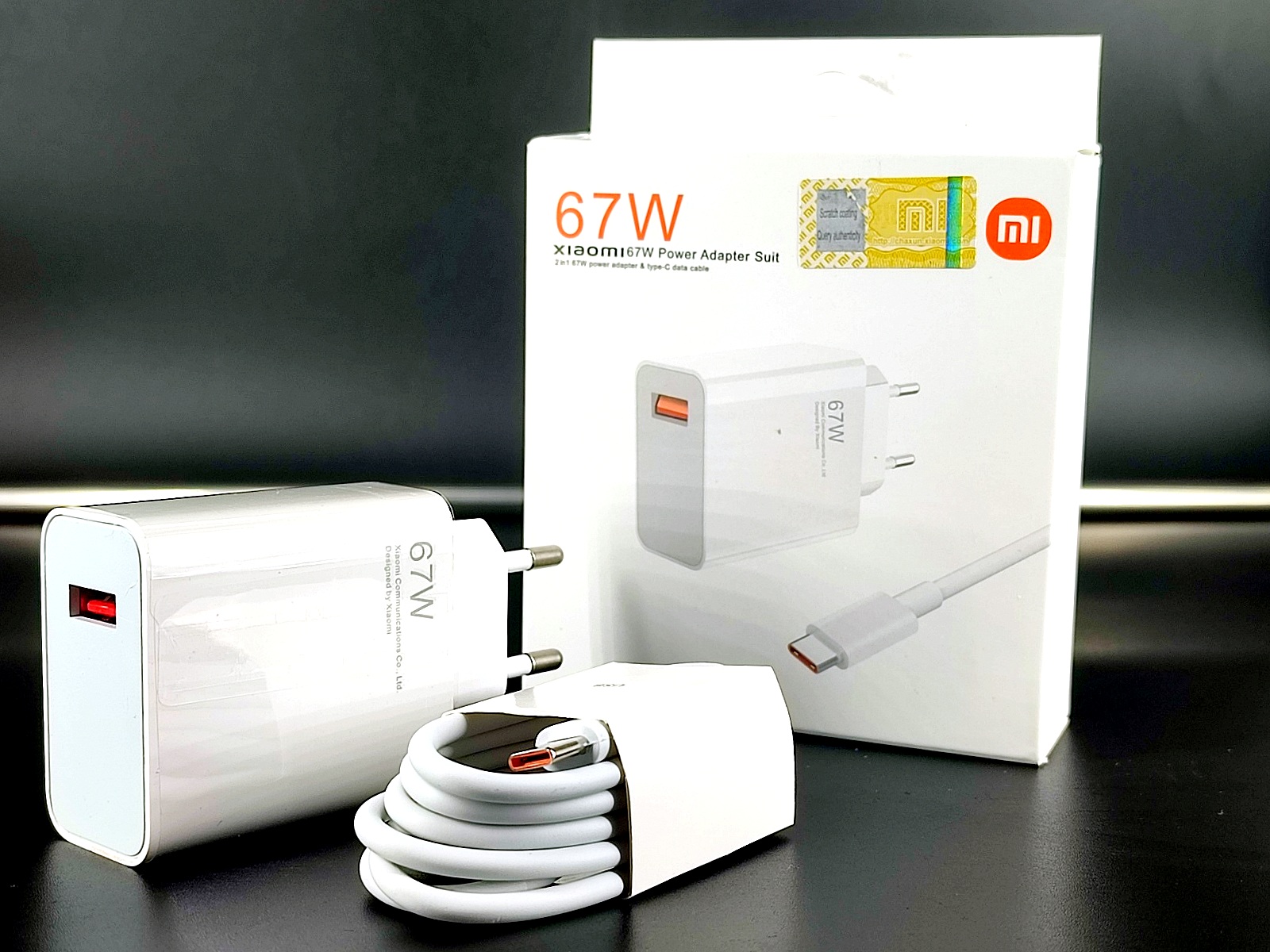 Зарядное устройство 220V без индикации 67W, на 1 гнездо USB