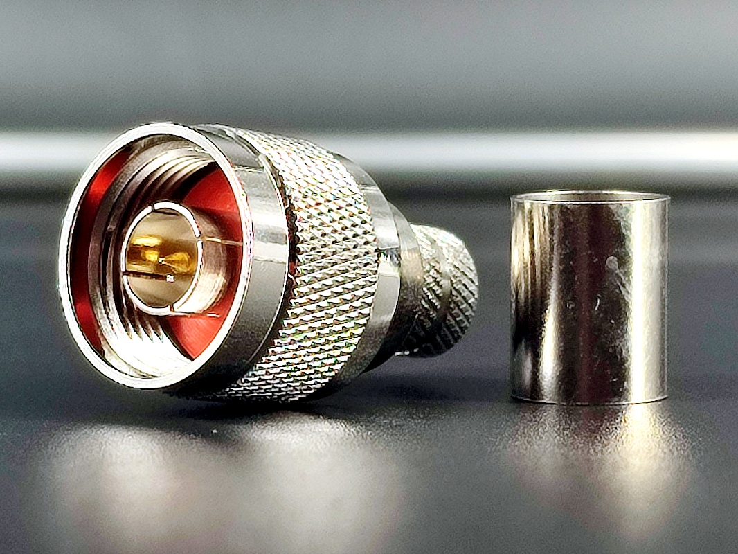 Разъем штекер N — RG 213 под обжим