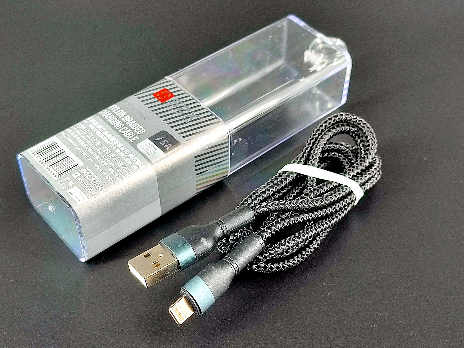 Шнур Apple Lighting штекер — USB-A штекер Fast Data Cable, 1,0м, черный