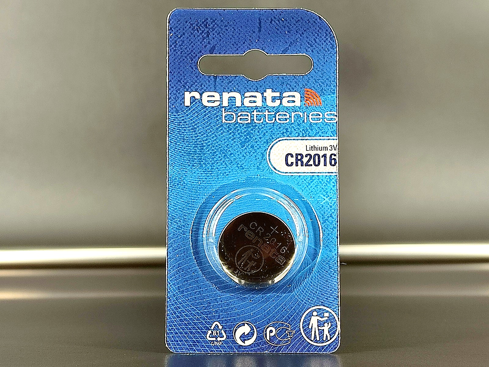 Элемент питания Lithium (литиевый) CR2016 3V Renata, 1шт/блистер